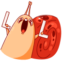 Стикер Улитка Генри #36 ВКонтакте