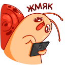 Стикер Улитка Генри #43 ВКонтакте