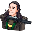 Стикер Локи #4 ВКонтакте