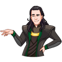 Стикер Локи #6 ВКонтакте