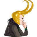 Стикер Локи #9 ВКонтакте