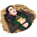 Стикер Локи #11 ВКонтакте