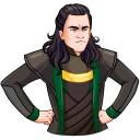 Стикер Локи #12 ВКонтакте