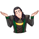 Стикер Локи #13 ВКонтакте