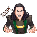 Стикер Локи #15 ВКонтакте