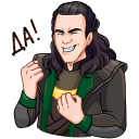 Стикер Локи #16 ВКонтакте