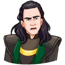 Стикер Локи #21 ВКонтакте