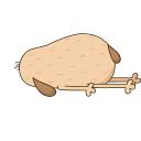 Стикер Анимированный Дигги #13 ВКонтакте