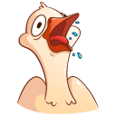 Стикер Гусь Федька #6 ВКонтакте