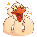 Стикер Гусь Федька #26 ВКонтакте