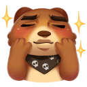 Стикер Мишка Мотя #2 ВКонтакте