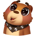 Стикер Мишка Мотя #3 ВКонтакте