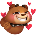 Стикер Мишка Мотя #8 ВКонтакте