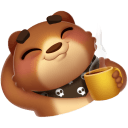 Стикер Мишка Мотя #15 ВКонтакте