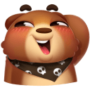 Стикер Мишка Мотя #16 ВКонтакте