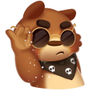 Стикер Мишка Мотя #17 ВКонтакте