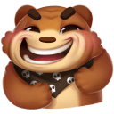 Стикер Мишка Мотя #18 ВКонтакте