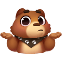 Стикер Мишка Мотя #23 ВКонтакте