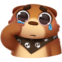 Стикер Мишка Мотя #27 ВКонтакте
