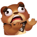 Стикер Мишка Мотя #28 ВКонтакте
