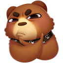 Стикер Мишка Мотя #32 ВКонтакте