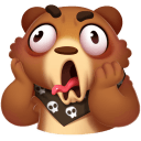 Стикер Мишка Мотя #40 ВКонтакте