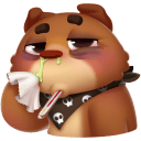 Стикер Мишка Мотя #43 ВКонтакте