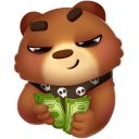 Стикер Мишка Мотя #47 ВКонтакте