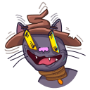 Стикер Кот Сима #6 ВКонтакте