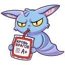 Стикер Бэтси #9 ВКонтакте