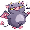 Стикер Чертёнок Лютик #1 ВКонтакте