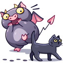 Стикер Чертёнок Лютик #3 ВКонтакте