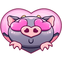 Стикер Чертёнок Лютик #7 ВКонтакте