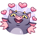 Стикер Чертёнок Лютик #9 ВКонтакте