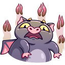 Стикер Чертёнок Лютик #10 ВКонтакте