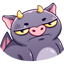 Стикер Чертёнок Лютик #25 ВКонтакте