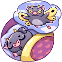 Стикер Чертёнок Лютик #46 ВКонтакте