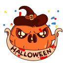 Стикер Тыковка Джек #7 ВКонтакте