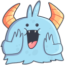 Стикер Монстрик #2 ВКонтакте