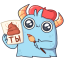 Стикер Монстрик #17 ВКонтакте