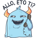 Стикер Монстрик #28 ВКонтакте