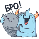 Стикер Монстрик #32 ВКонтакте