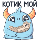 Стикер Монстрик #37 ВКонтакте