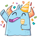 Стикер Монстрик #42 ВКонтакте