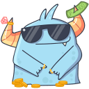 Стикер Монстрик #46 ВКонтакте