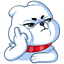 Стикер Миша Белый #6 ВКонтакте