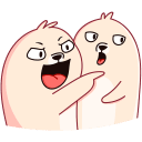 Стикер Белёк #9 ВКонтакте