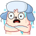 Стикер Белёк #18 ВКонтакте