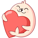 Стикер Белёк #19 ВКонтакте