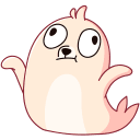 Стикер Белёк #27 ВКонтакте